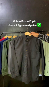 Baju Kemeja Pria Polos Lengan Panjang Slimfit Jumbo Oversize Dewasa Premium Pria SMB