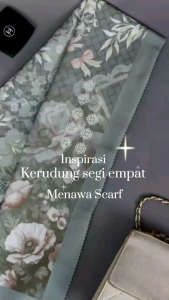 Menawa P3 Hijab Voal Segi Empat Motif 115x115 sublime printing premium