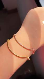 Gelang Rantai Dewasa Plat Senyum Cantik Dan Simple Perhiasan Fashion CXB139