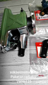 Paketan Komplet Radiator Assy Thermostat & Pipa Sambungan Selang Radiator Motor Honda