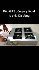Bếp gas bán công nghiệp 6 lò loại dầy chia lửa bằng đồng