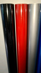 7D/6D High Gloss Carbon Fiber Vinyl Wrap Sticker with Air Release Bubble Free