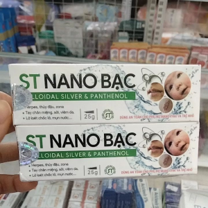 Gel NaNo Bạc bôi da herpes thủy đậu zona tay chân miệng thủy đậumụn nhọt chốc lở lở loét