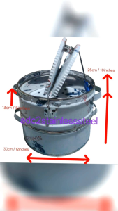 2layers Stainless Steel Siomai / Siopao Round steamer 12/14/16/18 inches Sizes for Healthy Cooking & Multi purpose use