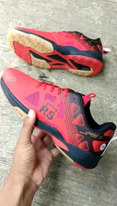 sepatu badminton RS jf rainforce speed merah terbaru