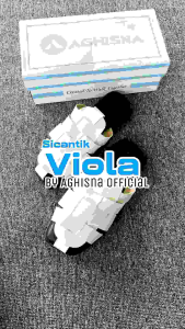 Aghisnaofficial Viola Sandal Flatform Wanita Model Anyam Korea Style Terbaru Sendal Flat Perempuan