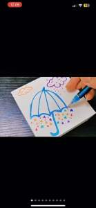 12pcs Neon Colored Glitter Pen / Highlighter Pen / Metal Pen / Pastel Pen 12color Per Set