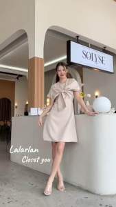 Bow dress ชุดเดรสโบว์หน้า เพิ่มความเก๋ด้วยแขนโบว์