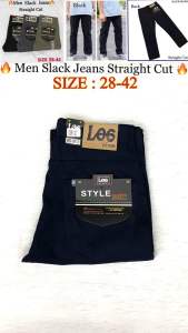 💯PROMOSI💯 SLACK COTTON JEANS MEN STRAIGHT CUT SELUAR PANJANG LELAKI | SELUAR JEANS COTTON MEN JEANS DENIM SELUAR KERJA