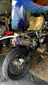 Promo.. Knalpot Noctus T 5 Bore Up model baru PNP CRF150 KLX150 DTRACKER BF SE EXTREM WR155