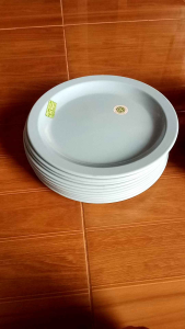 Piring Makan Melamin Ukuran 95 Inchi - Warna Full Colour, Berkualitas, SNI & Halal MUI - 100% Food Grade (Produksi Indonesia)