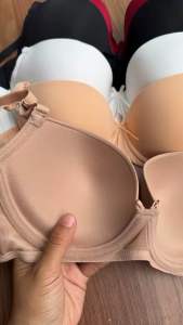 Áo lót trơn Boya mút mỏng - Có Gọng BT522 Nữ Cotton 2 Móc Cài