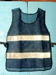 เสื้อกั๊ก มีแถบสะท้อน2แถบมีรูตาข่าย