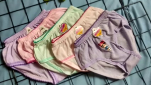 3PCS 6 CELANA ANAK KATUN-CD PEREMPUAN CARAKTER