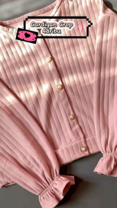 Cardigan Kancing Mutiara / Atasan Wanita Terbaru