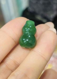 Mặt đá hồ lô khoan dọc thân làm phụ kiện vòng tay phụ kiện handmade