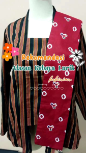 Baju Adat Kebaya Lurik Jawa Wanita Dewasa