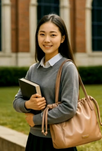 totenbag wanita kisha bahu kuliah (1 pcs)/TOTE BAG wanita kekinian elegan/tas Korea kekinian