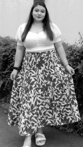2XL TO 3XL • Diva Plus Size High Waist Layered Maxi Skirt