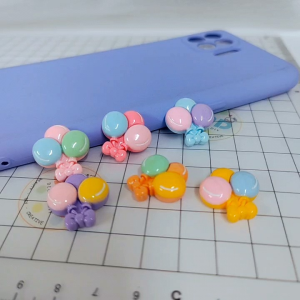 亮面气球花束树脂奶油胶配件 Diy手机壳发夹咕卡钥匙扣耳环车挂发绳 手工饰品材料 Balloon Bouquet Resin Charm Cream Glue Art Craft Diy Accessories Decoration Phone Case Casing Hairclip Keychain Guka Earring Handmade Handcraft Jewelry Hadiah Kanak Budak Gift for Girls DC903 DND