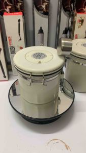 Hộp đựng hạt cà phê ngũ cốc hút chân không Inox đa hướng đóng kín tiện lợi có thìa