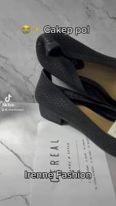 Sepatu Kerja Wanita Karet Jelly Import Empuk.Elastis heels 3cm 2031