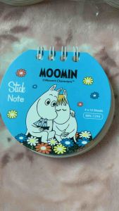 Stick Note โพสต์อิท 4 สี ลาย Moomin มูมิน 60 แผ่นกระดาษโน๊ตกาว STICK NOTE MOOMIN