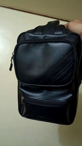 Shoulder Bag Body Bag Backpack with Multiple Pockets - Black Design