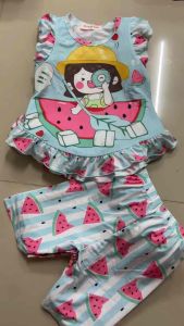 8-19kg đồ bộ mát cánh tiên cho bé gái thun thông hơi chất đẹp có lỗ nhỏ thoáng khí chất vải mềm mát 201