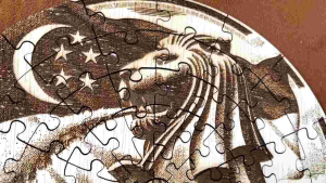 ของขวัญ จิ๊กซอว์ไม้ Merlion Singapore Premium 64 ชิ้น (22x22cm) สำหรับ 7+ | ของฝาก ของที่ระลึกสิงคโปร์ | ไม้เนื้อแข็งแกะสลักเลเซอร์อย่างดี ทนน้ำ ทนความชื้น | Wooden Jigsaw Puzzle Gift Souvenir Collector Item Made in Thailand