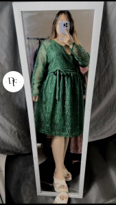 TK Dress Silva / Dress Wanita Lengan Panjang / Dress Pesta Wanita