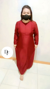 ￼(Jamin RealPict) 2IN1 GEORGINA DRESS INNER + OUTER BRUKAT TILLE PREMIUM / FREE BELT / SET GAMIS MAXI DRESS KONDANGAN PLUS OUTER BROKAT TILE