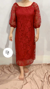 TK DRESS SCARLET/DRESS BRUKAT CORNELI LAPIS FURING/DRESS WANITA