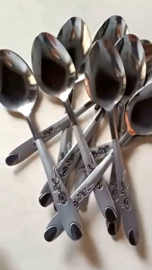 1 Lusin sendok dan garpu makan bunga