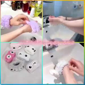 (2PCS) HANDUK TANGAN ANTI BASAH / HANDUK PERGELANGAN TANGAN CUCI WAJAH / GELANG HANDUK / BANDANA TANGAN / FASH WASH HAND TOWEL / BML8696