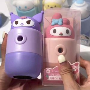 【SG Seller🇸🇬】Sanrio Kuromi Cinnamoroll Pochacco Shape Hand-Cranked Pencil Sharpener