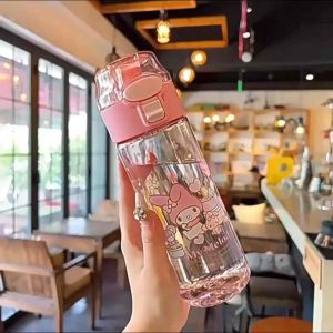 【SG Seller🇸🇬】Sanrio Kuromi Tritan Water Bottles 550ml with Handle Direct Drinking Bottle for School