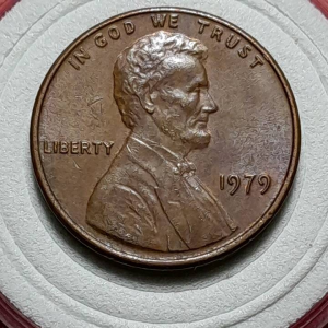 Koin Asing 1 Cent Lawas Koleksi kuno Tahun 1979 BEKAS