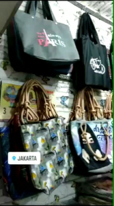 Tas Kanvas Desain Unik: Tas Jinjing Wanita Temurah