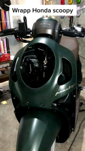 Skotlet Stiker Motor Dark Green Sticker Hijau Tua Doff