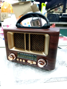 วิทยุพกพาทรงโบราณ วินเทจ เสียงดี วิทยุชาร์จแบตเตอรี่ วิทยุบลูทูธ เสียบเมมโมรี่การ์ด เสียบusb ได้ รับAM/FM