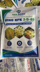 phân bón lá VINO NPK 7-5-46 gói 250g Kích thích ra hoa tăng đậu trái cây khoẻ mạnh năng suất vượt trội