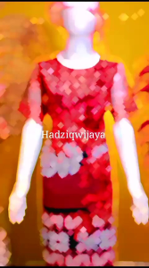 Dress Tenun Mik Brokat Merah Maroon: Pakaian Wanita Elegan untuk Acara Formal