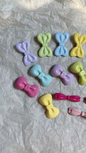 ราคา/ชิ้น B038 กิ๊บติดผมโบว์ สีพาสเทล สดใส ราคารวย เครื่องประดับผม พร้อมส่ง ภาพถ่าย ราคาที่ต้องการ