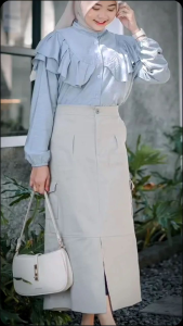 CARGO SKIRT WANITA / ROK CARGO PANJANG WANITA JUMBO BAHAN TWILL COMBET PREMIUM