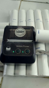 isi 10 pcs Kertas thermal logo BRI 58x30mm ( 1 pack)