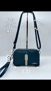 Tas selempang dompet wanita terbaru chibao import 05282 bahan kanvas muat hp kunci koin dll