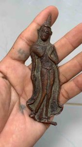 พระลีลาสุโขทัย เนื้อสัมฤทธิ์ กรุวัดมหาธาตุสุโขทัย