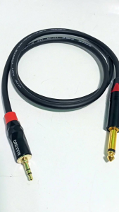 KABEL AUDIO AUX TRS 3.5MM TO AKAI MONO 6.5MM KABEL CONVERTER KEYBOARD 1 METER - 5 METER BERKUALITAS