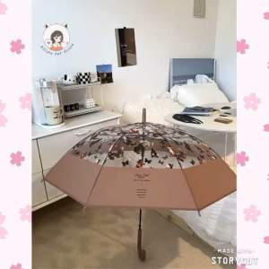 [READY STOCK] Cat Design Umbrella Windproof Outdoor Umbrella Handle | Payung Kucing | 猫咪造型雨伞 防风户外伞